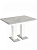 Стол Clyde 110-168*75 бетон/белый