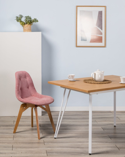 Стул EAMES lite Розов/Натуральный Бук. Фото №6