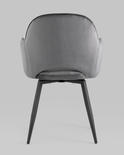 Стул Венера вращающийся велюр серый. Фото №6