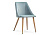 Стул Morgan  light blue / wood