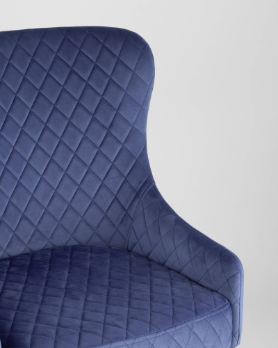 Кресло Ститч велюр королевский синий. Фото №9