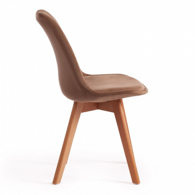 Стул Secret De Maison TULIP SOFT (mod. 74) / / 1 шт. в упаковке вельвет/дерево , 54 х 47 х 83 см , коричневый (HLR11)/натуральный фото Стул Secret De Maison TULIP SOFT (mod. 74) / / 1 шт. в упаковке вельвет/дерево , 54 х 47 х 83 см , коричневый (HLR11)/натуральный. Фото №2