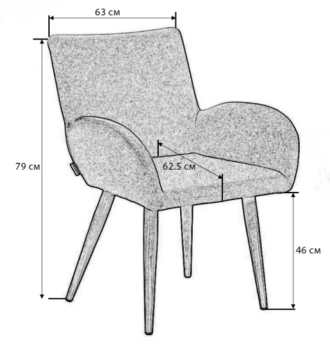 Стул Henrik Сканди Браун. Фото №6