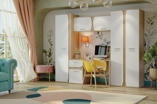 Набор для детской Бриз СТЛ.420.00,древесина коричневая светлая дуб. Фото №5