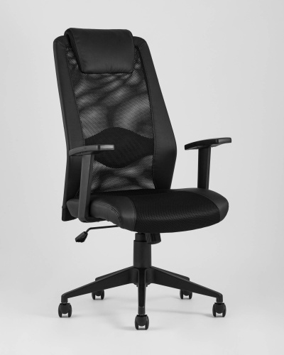 Кресло офисное TopChairs Studio черное фото Кресло офисное TopChairs Studio черное. Фото №3