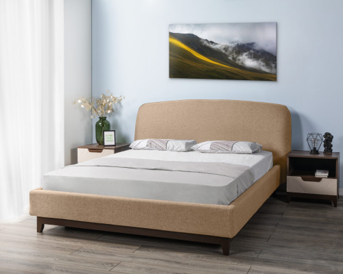 Кровать с ортопедическим основанием и ящиком Сканди Лайт 1.6 Бежевый. Фото №8