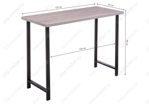 Стол Лофт навара / черный матовый. Фото №9