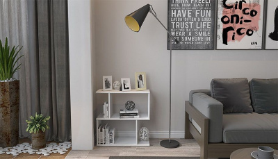 Стеллаж Polini Home Smart, белый. Фото