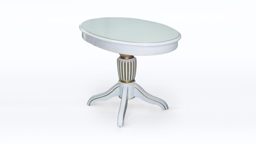 Стол Орион 7 с патиной (резная нога). Фото №1