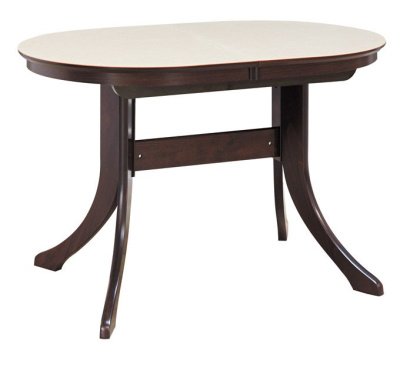 Стол  Марсель 120/80-КМ (овальный с иск.камнем). Фото