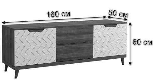 ТВ-бокс Сканди Бежевый. Фото №3