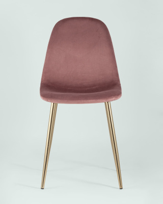 Стул Валенсия велюр пыльно-розовый золотые ножки фото Стул Валенсия велюр пыльно-розовый золотые ножки. Фото №5