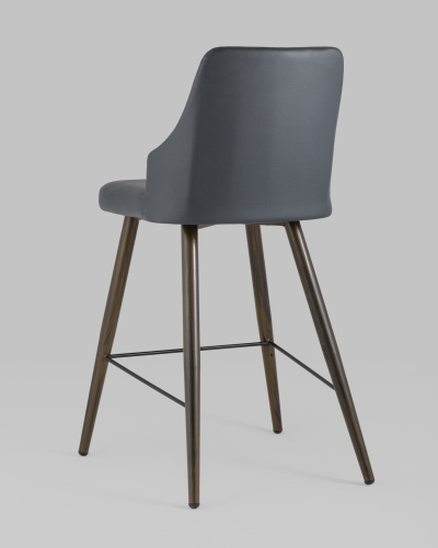 Стул полубарный Коналл экокожа антрацит. Фото №7