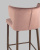 Стул полубарный Матео велюр пыльно-розовый ножки дерево. Фото №8
