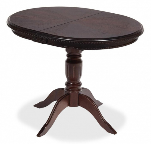 Стол STEFANO бук, мдф, 100+30x80x77см, Tobacco. Фото №1