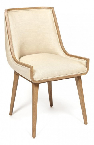 Кресло Secret de Maison BUGATTI ( mod. 20-35) красное дерево/ткань хлопок, 50*58*84 см, Античный дуб/ткань бежевая, ткань FP 028. Фото №1