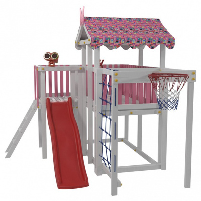 Комплекс игровой ДК5Р, розовый, серый фото Комплекс игровой ДК5Р, розовый, серый. Фото №3
