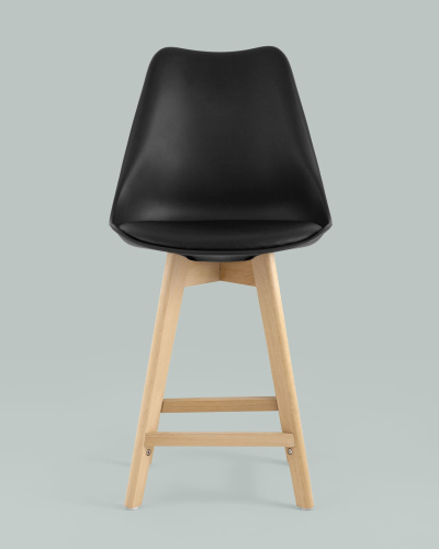 Стул полубарный FRANKFURT черный. Фото №5