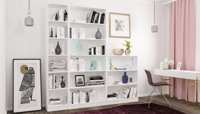 Стеллаж Polini Home Smart, белый. Фото