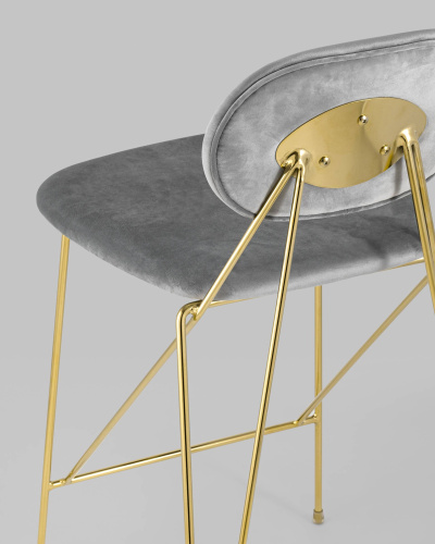 Стул Элис полубарный светло-серый. Фото №8