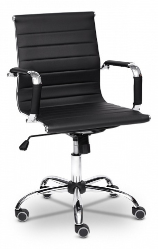 Кресло URBAN-LOW кож/зам, черный, 36-6. Фото №1