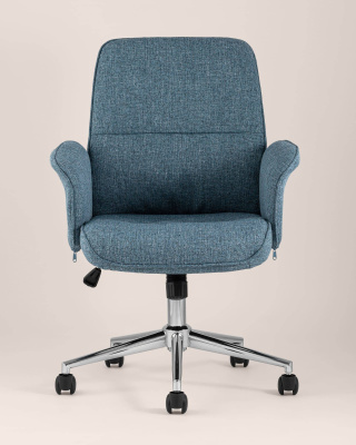 Стул офисный Simona голубой. Фото
