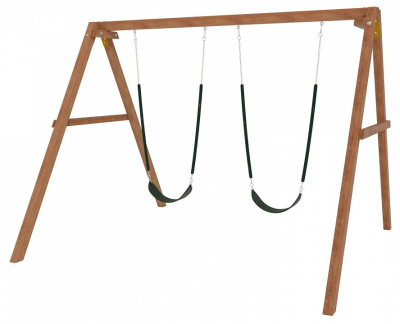 Качели детские Р911-27, коричневый. Фото №3