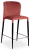 Стул полубарный ALVOR (mod. 715пб) ткань/металл, 44х55х99 см, высота до сиденья 67 см, коралловый barkhat 15 /черный (поставляется по 2 шт). Фото №1