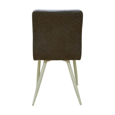 Стул Доби (Каркас (белый 9016 матовый) тк. коллекции Safari серый 018). Фото №4