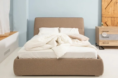 Кровать с ортопедическим основанием и ящиком Сканди 1.6 Жемчужно-белый фото Кровать с ортопедическим основанием и ящиком Сканди 1.6 Жемчужно-белый. Фото №5