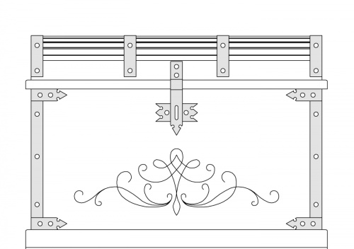 Сундук-обувница Викинг - 01. Фото №4